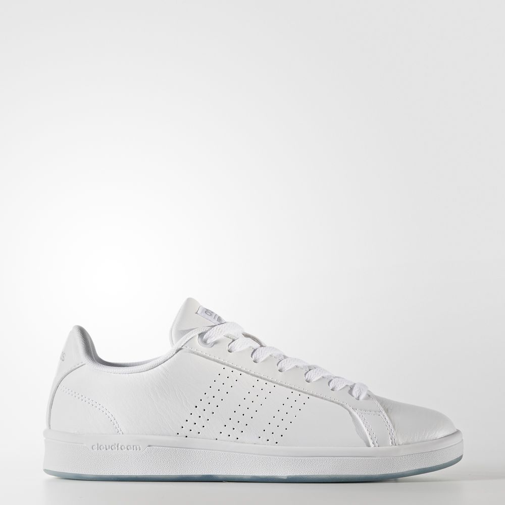 Adidas Cloudfoam Advantage Clean - αθλητικα παπουτσια γυναικεια - Ασπρα/Ασημι,Μέγεθος: EU 36 – 54 2/